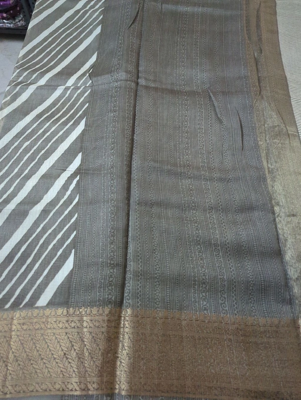pure chanderi - Gray