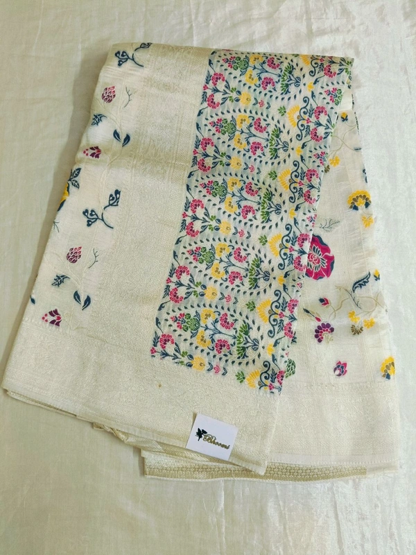 tusser georgette - Cream