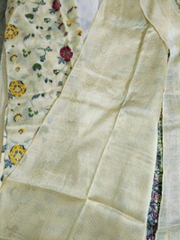 tusser georgette - Cream