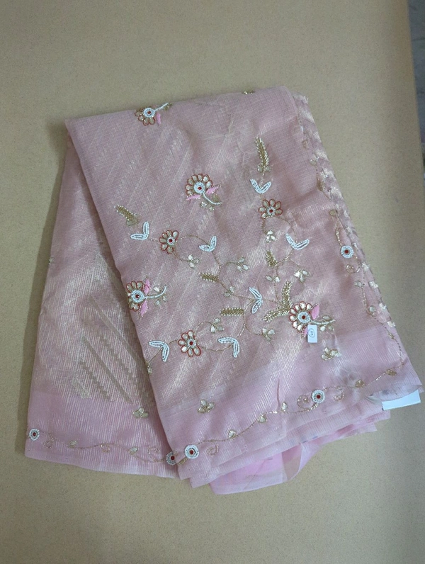 kota tissue muggum work - Pink Lace