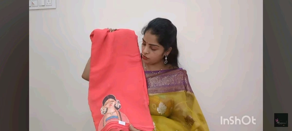 Soft Organza Saree With Face Work - Fuchsia Pink