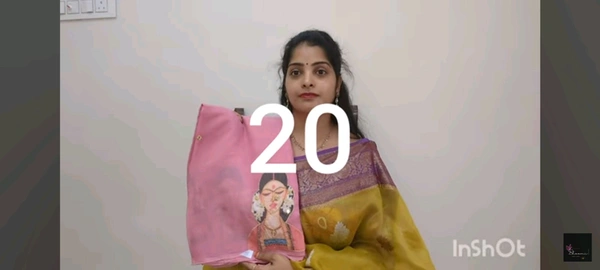 Soft Organza Saree With Face Work - Lavender Rose