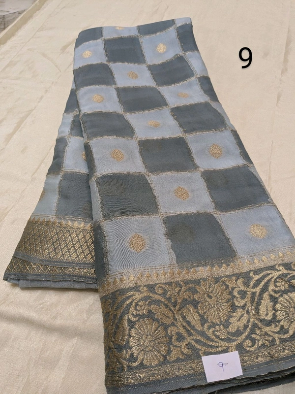 Russian Chinnon - steel blue 9