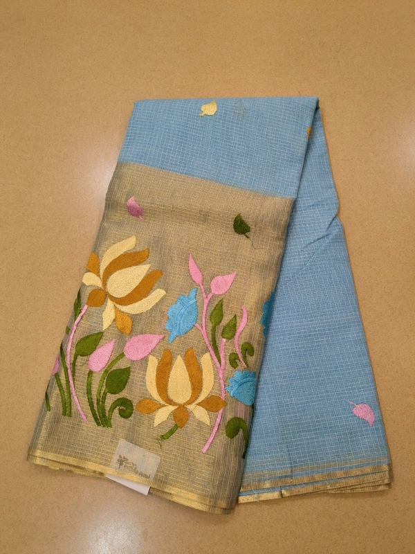 pure cotton kota - Curious Blue