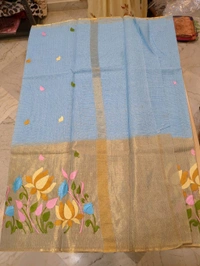 pure cotton kota - Curious Blue