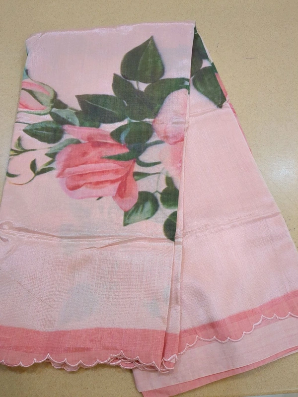 Mangalagiri Kalamkari Print Small border - Lavender Rose, Available Stock, 10 Working days