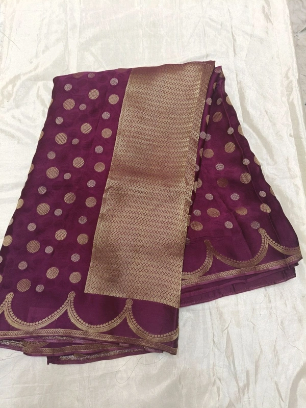 PURE MASHRU SILK - purple wine
