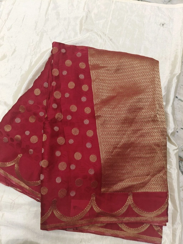 PURE MASHRU SILK - Red