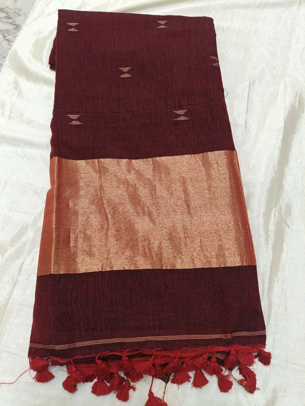 merchandised cotton - red brown