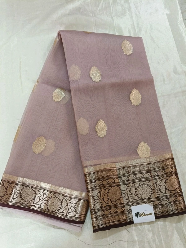 Pure Handloom Organza - Lavender blush
