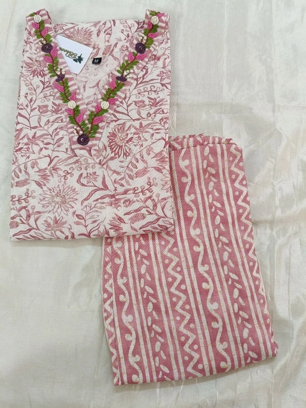 Lenin Kurthi - Blush Pink, XL-42