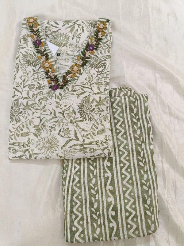 Lenin Kurthi - green, XXL-44