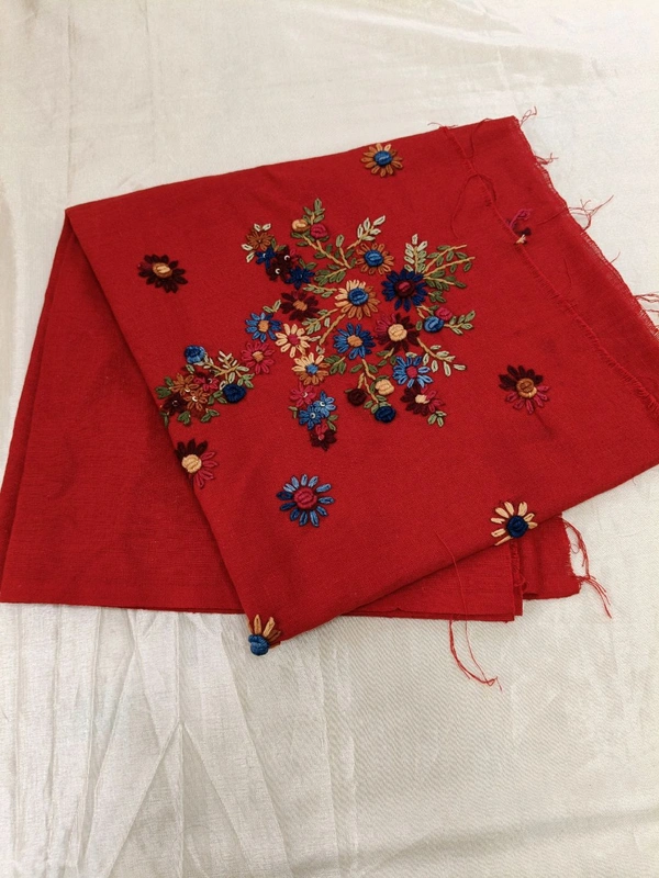 Hand Work Blouse  - Red