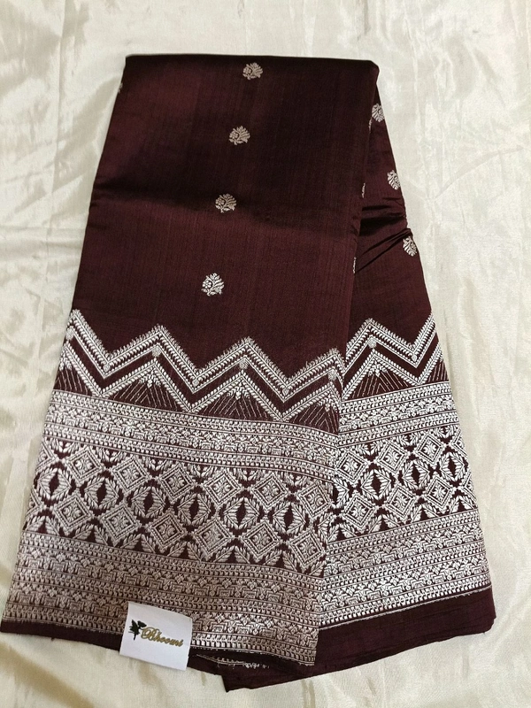 Pure Handloom Raw Mango - Nutmeg Wood Finish