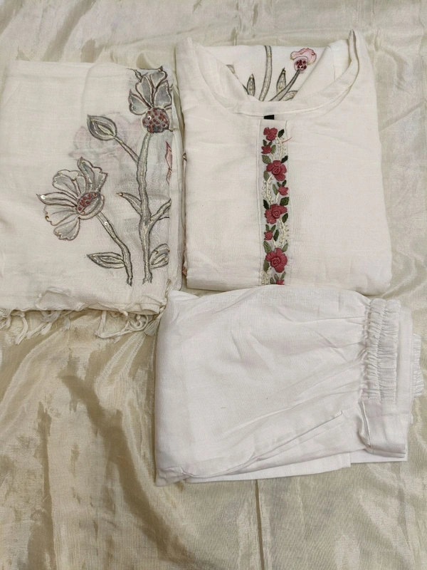 Linen Kurti Dupatta - M-38