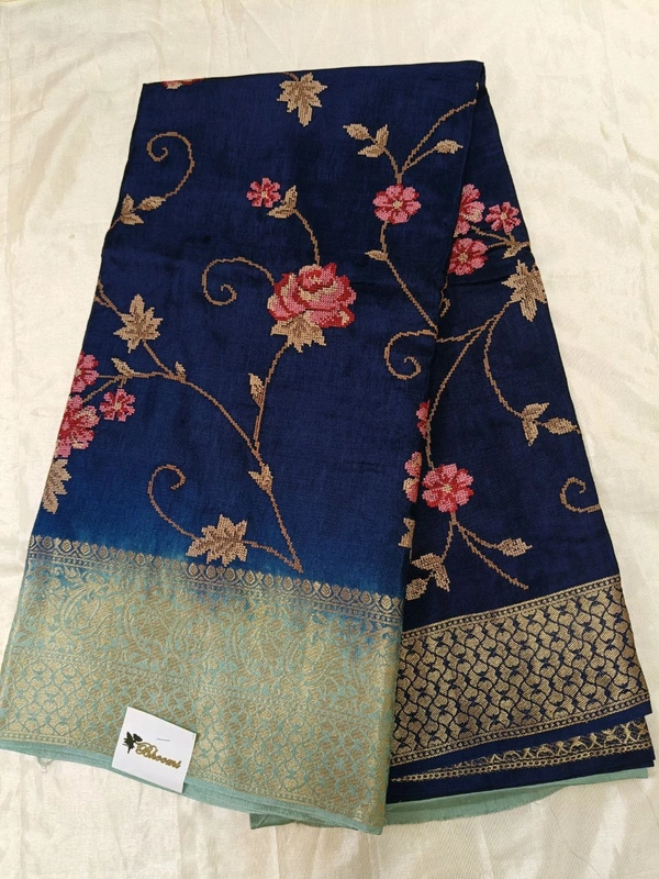 Munga Embroidery  - Navy Blue