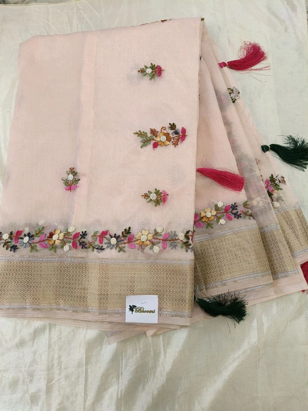 Zaree Tissue Work - peach
