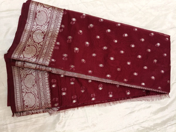 georgette organza - Maroon