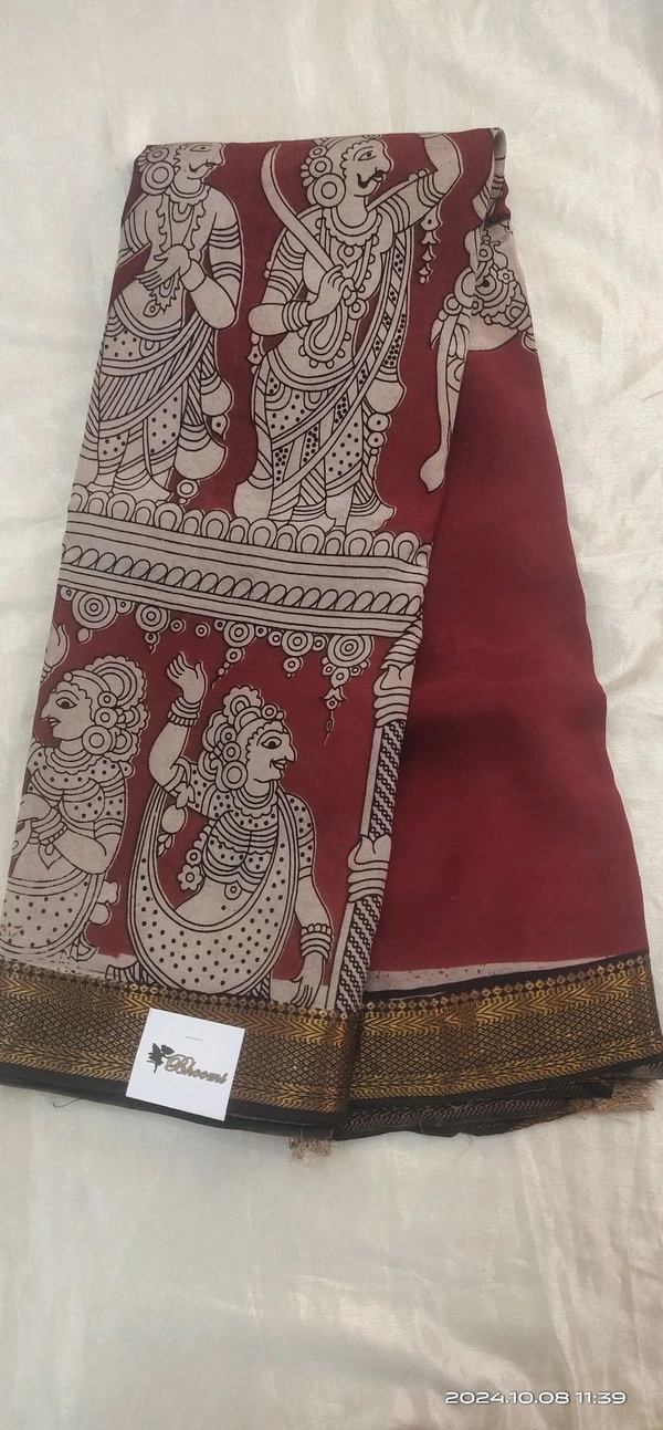 Kalankari Chennure Silk - Brown