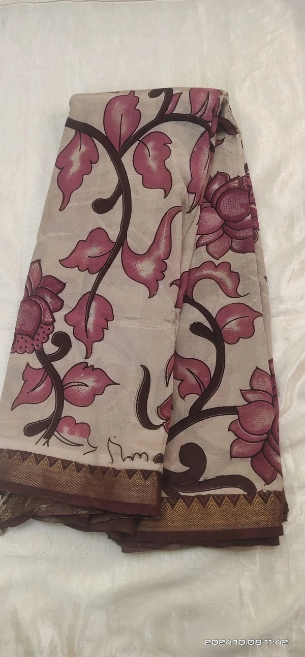 Kalankari Chennure Silk - wine