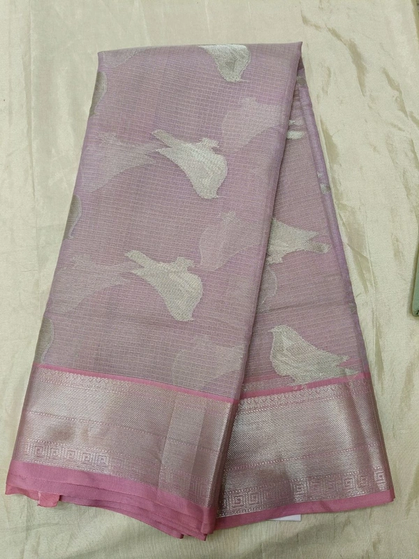 Silk Kota Weaving - Blush Pink
