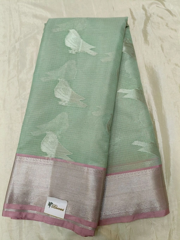 Silk Kota Weaving - Mint Green