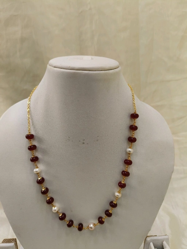 Pearls Chain - dark purple