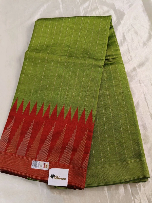 Pure Rawsilk Silk  - Green