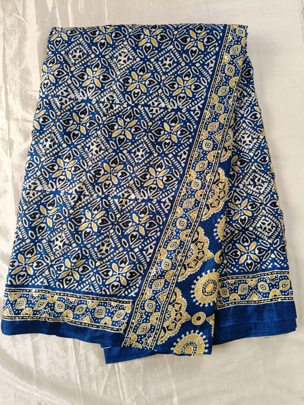soft silk kantha - Royal Blue