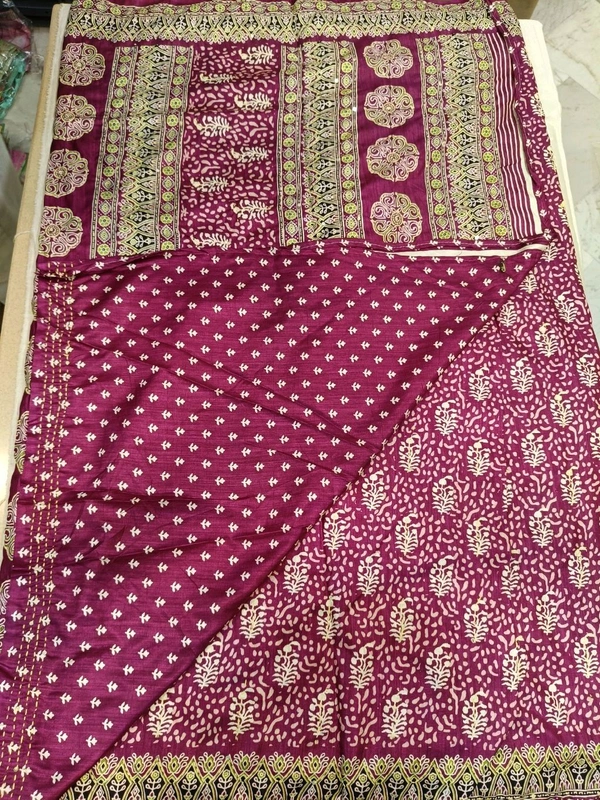 soft silk kantha - pink