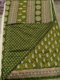 soft silk kantha - Green