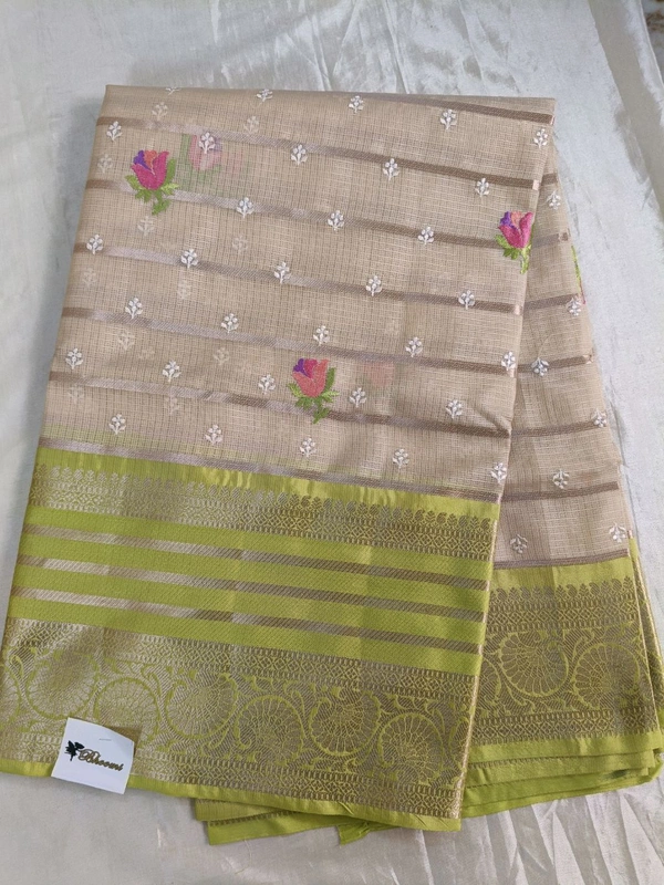 SILK KOTA SAREE - sand