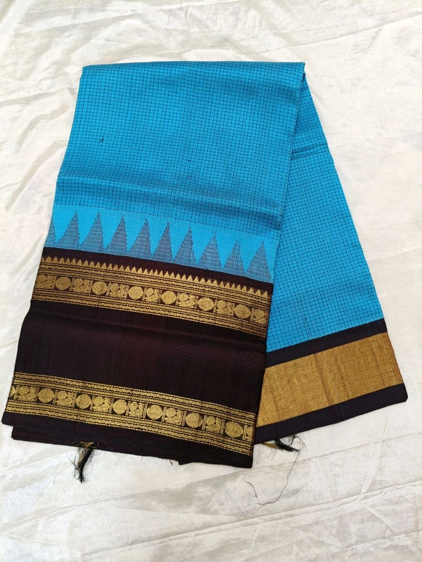 Pure Handloom Kuppadam - blue