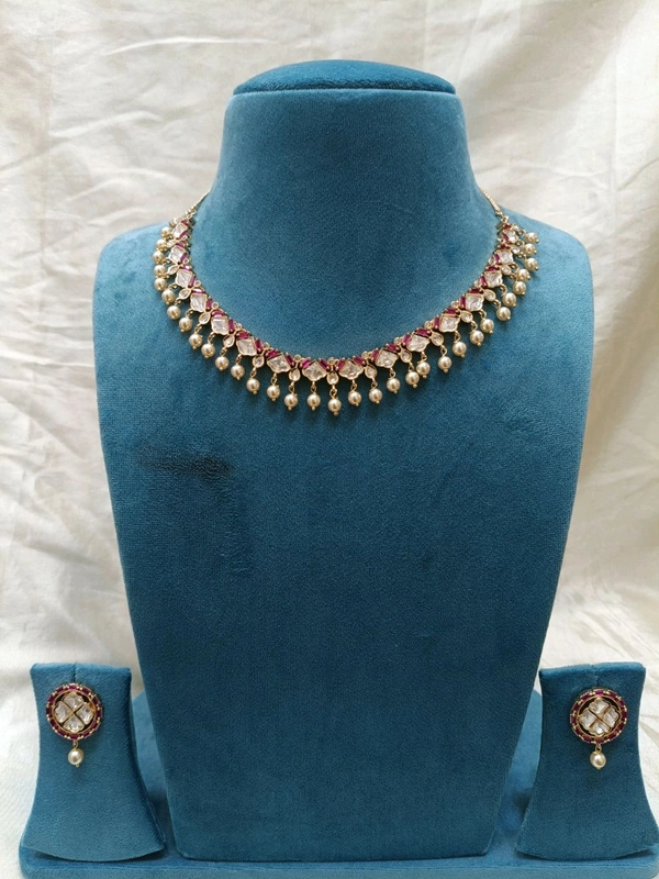 Mossonite Neckset - Red