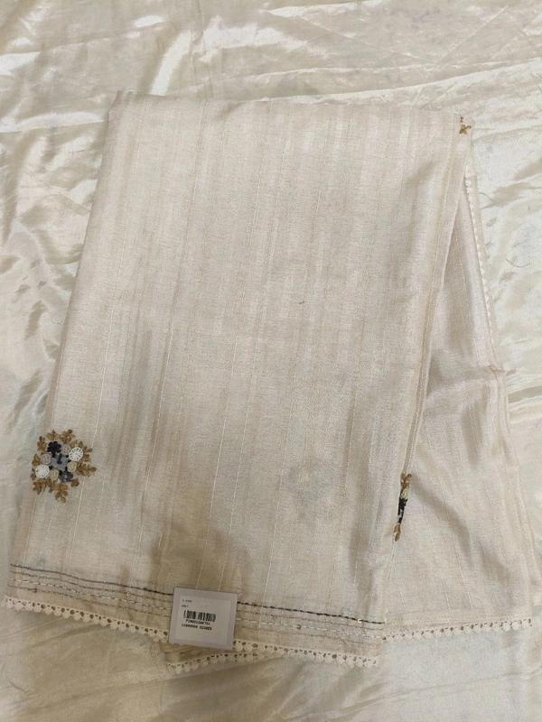 Tusser Hand Work - Gray