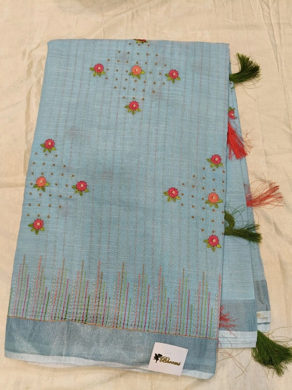 Linen Work  - blue