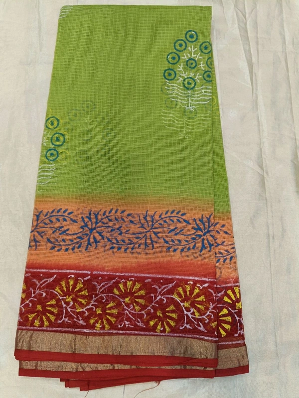 Pure Cotton Kota - Green