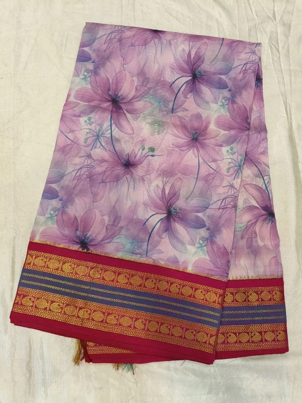 Kuppadam Gadwal - Blush Pink