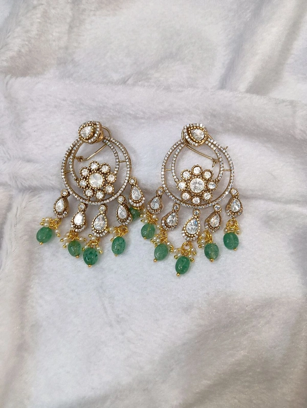Victorian Chandbalis With Mossanites 
