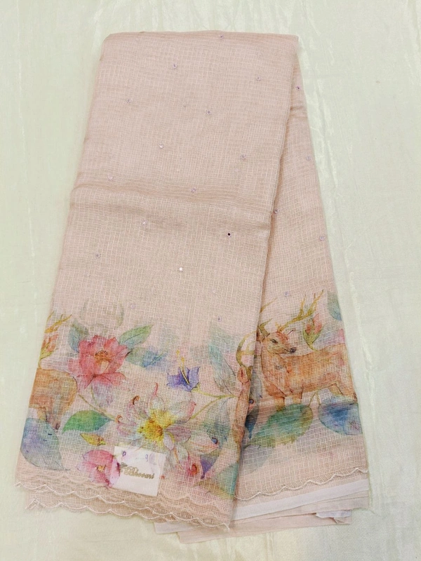 semi silk kota - peach 9