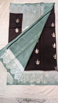 Pure Handloom Raw Mango - coffee brown
