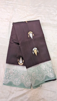 Pure Handloom Raw Mango - coffee brown