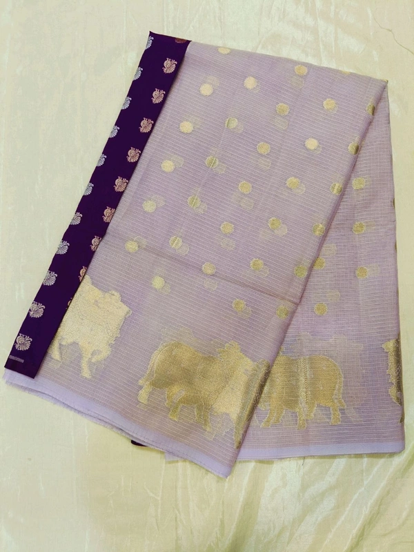 SILK KOTA SAREE - Purple