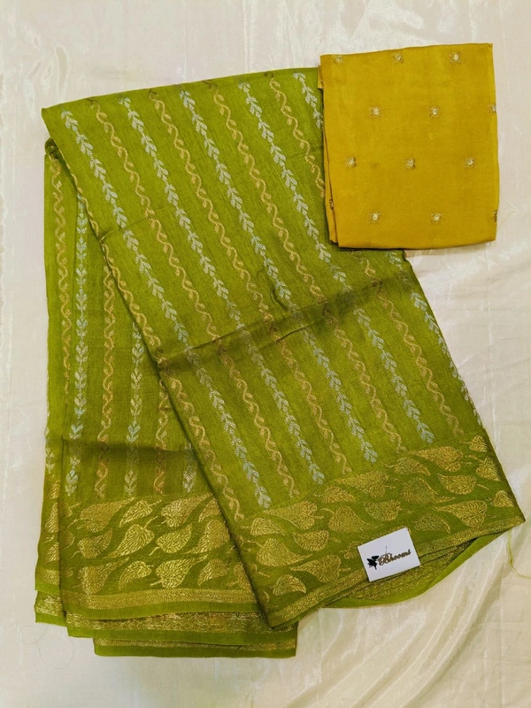 Dola Weaving - green with yellow