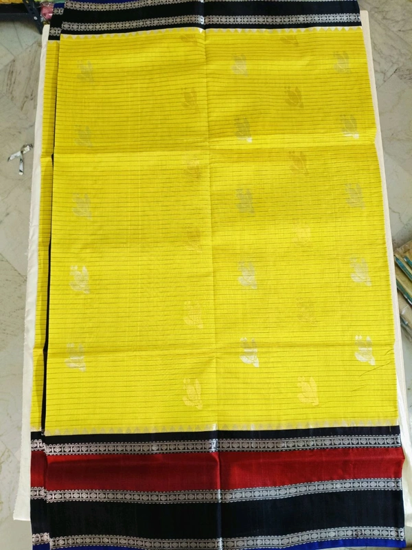 Pure Handloom Kuppadam - Yellow