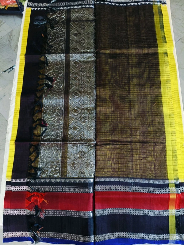 Pure Handloom Kuppadam - Yellow