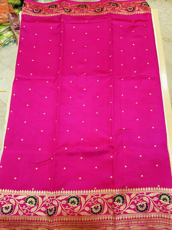 Pure Handloom Raw Mango - pink