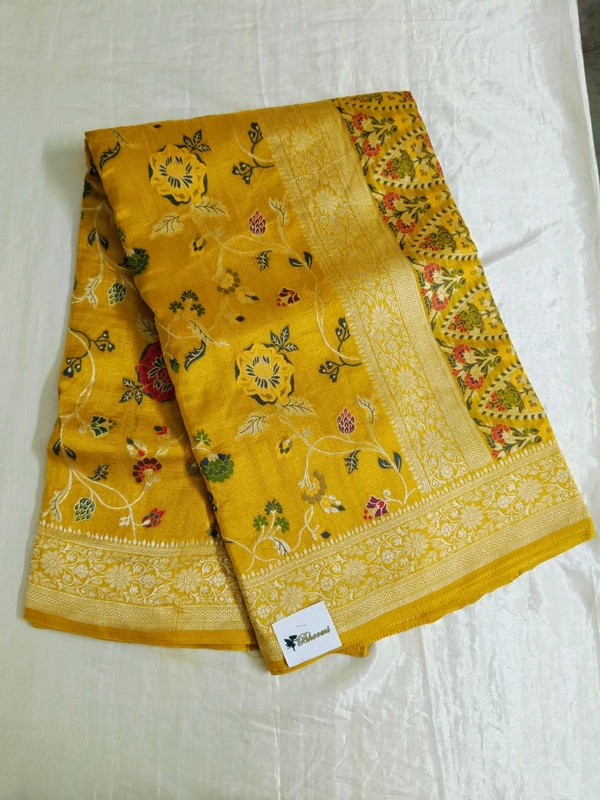 tusser georgette - Gold