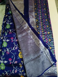 tusser georgette - Purple
