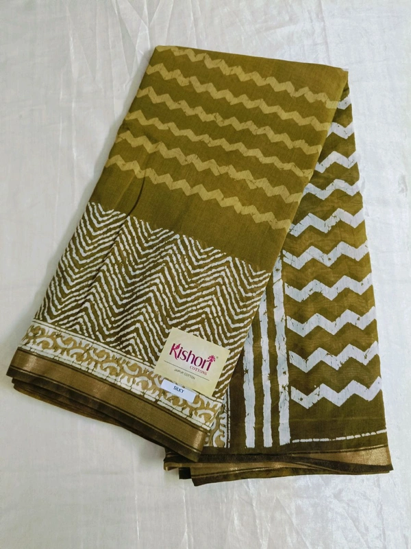 chanderi silk - green